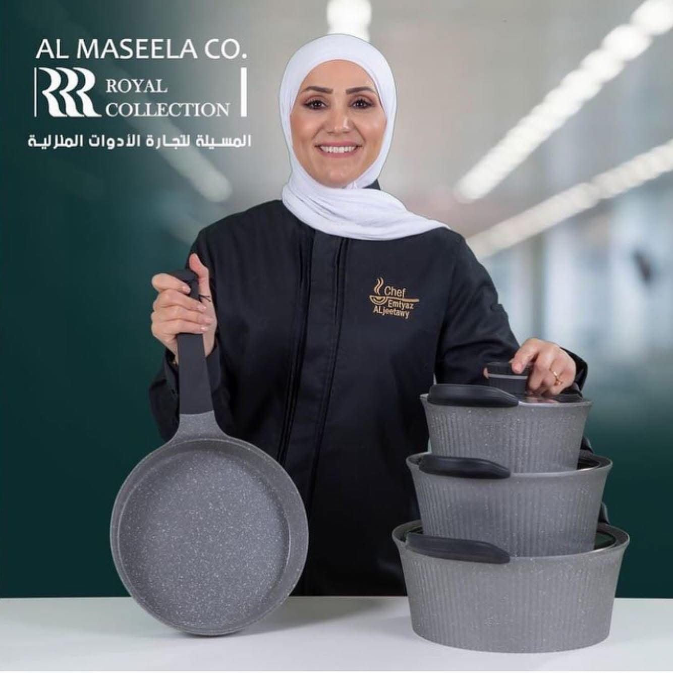 طقم. طناجر رويال 3طناجر +مقلاة