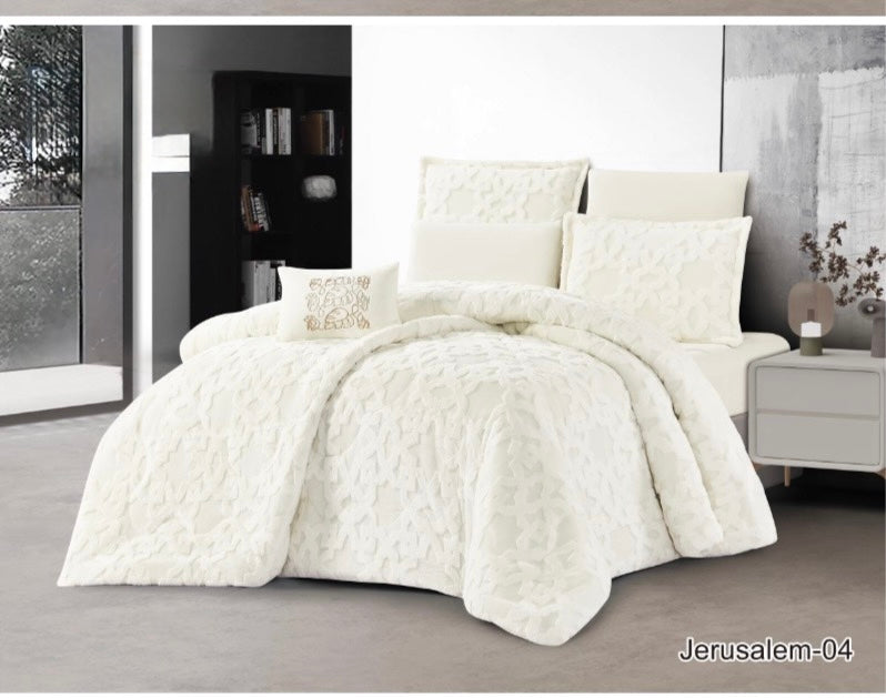 طقم لحاف شتوي Rabbit Fur فروة الأرنب الثقيل – 7 قطع